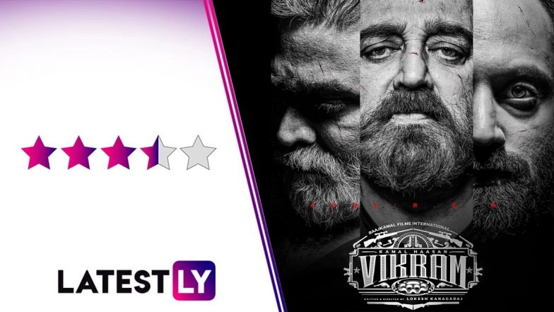 Vikram Movie Review: Kamal Haasan, Fahadh Faasil and Vijay Sethupathi’s Film Sparks With Thrills and Frills Despite a Lagging Screenplay (LatestLY Exclusive)