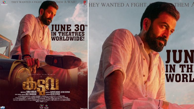 Kaduva: Prithviraj Sukumaran-Starrer To Arrive In Theatres On June 30 (View Poster)