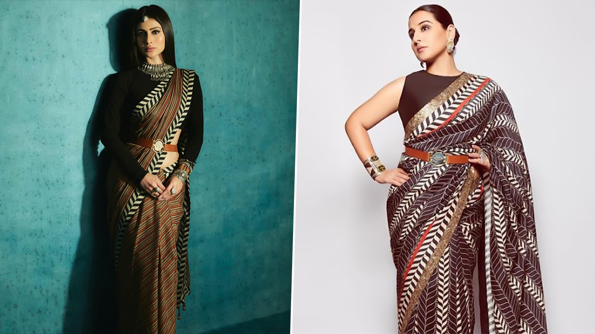 Fashion Faceoff: Mouni Roy or Vidya Balan, Who Nailed this JJ Valaya Saree  Better? | ðŸ‘— LatestLY