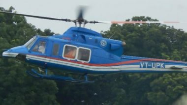 UP CM Yogi Adityanath’s Chopper Makes Emergency Landing in Varanasi After Getting Hit by Bird