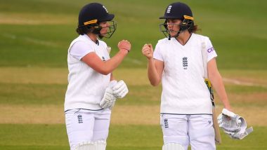 ENG-W vs SA-W Test: Nat Sciver and Alice Davidson-Richards' Record Partnership Helps England Women Take First Innings Lead Against South Africa