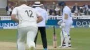 Joe Root&rsquo;s Bat Freakishly Stands on Its Own During ENG vs NZ 1st Test, Netizens React (Watch Video)