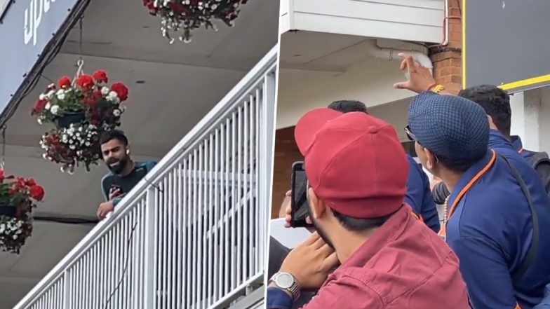 Virat Kohli Confronts Fan for Heckling Kamlesh Nagarkoti During Leicestershire vs India Warm-Up Match (Watch Video)