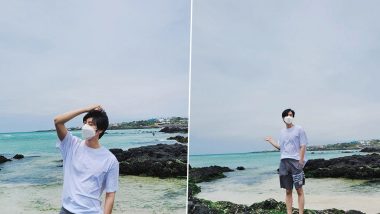 BTS’ Jin Opts for Cool Casual Look in Plain Tee After Breaking the Internet With His Hot Shirtless Photos