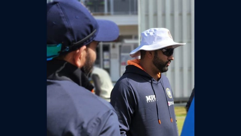 Skipper Rohit Sharma Begins Practice With India Test Team at Training Base in Leicestershire