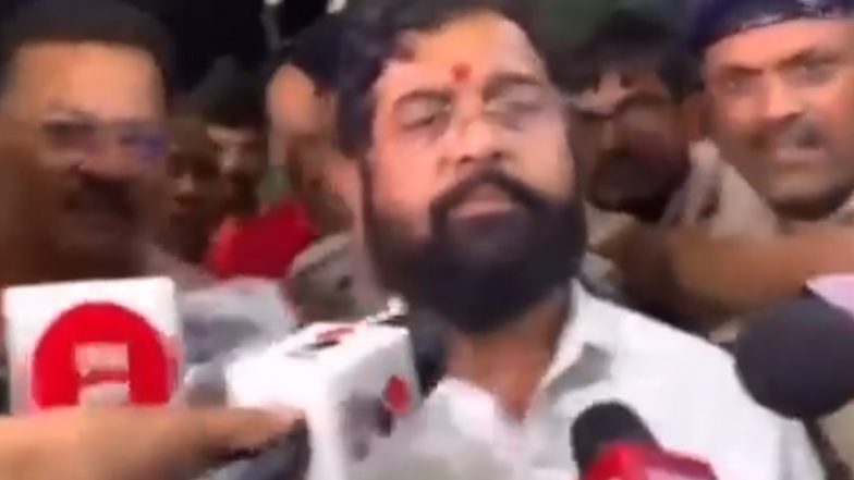 Eknath Shinde’s Short Video Clip Goes Viral With Netizens Wondering if He is Drunk; Here’s The Full Version of The Video | 🗳️ LatestLY