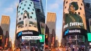 Sidhu Moose Wala&rsquo;s Songs Played At New York&rsquo;s Times Square On His Birth Anniversary; Fans Pay Tribute To The Late Punjabi Singer (Watch Viral Video)