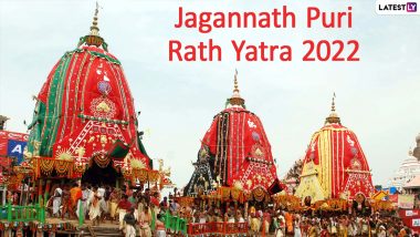 Jagannath Puri Rath Yatra 2022 Date, Time & Live Streaming Online: Watch Live Telecast of Chariot Festival and Get Darshan of Lord Jagannath, Lord Balabhadra and Devi Subhadra at Festival Held in Odisha