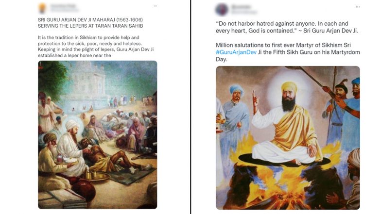 Guru Arjan Dev Ji Shaheedi Diwas 2022 Messages: Netizens Share Images of The Fifth Sikh Guru And Chabeel Day Quotes To Mark The Martyrdom Day Of Guru Arjan Dev