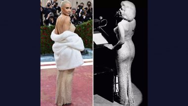 Kim Kardashian Allegedly Damages Marilyn Monroe’s Iconic Dress During Met Gala Outing (View Pics)