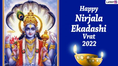 Nirjala Ekadashi Vrat 2022 Wishes & Images: WhatsApp Stickers, Messages, Greetings, HD Wallpapers and SMS To Celebrate Bhimseni Ekadashi
