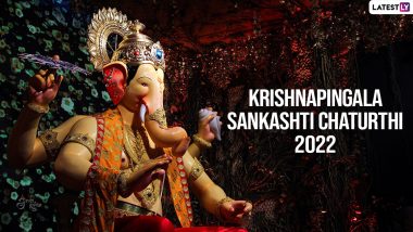 Krishnapingala Sankashti Chaturthi 2022 Images & Lord Ganesha HD Wallpapers for Free Download Online: Wishes, Messages, Quotes and Greetings To Share on the Auspicious Occasion