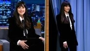 Dakota Johnson Looks Drop-Dead Gorgeous in Black Saint Laurent Suit! See How Persuasion Actress Steals the Show With Her Sweet Appearance