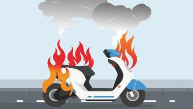 Gujarat: Pure EV E-scooter Catches Fire in Patan District, No Casualty Reported