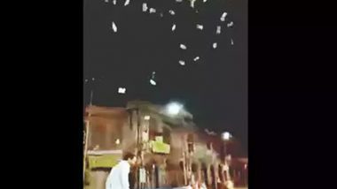 Cash Rain at Charminar? Police Look For Authenticity After Video Shows Man Throwing Rs 500 Notes in Air At Charminar in Hyderabad