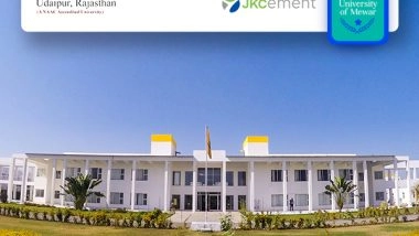 Business News | JK Cement's SPSU Offers Merit and Need-based Scholarships; Aspirants Can Apply Through SPSAT 2022 for a Host of UG and PG Programs