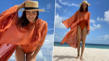 Anushka Sharma Rocks a Monokini With Hat as She Enjoys Beachy Time On Sunday (View Pics)