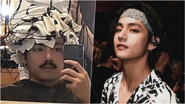 BTS V aka Kim Taehyung Flaunts Moustache in New Mirror Selfie, ARMY Goes Gaga Over His Viral IG Story (View Photo)