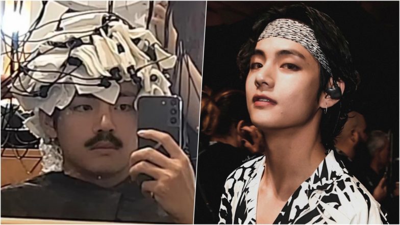 BTS V aka Kim Taehyung Flaunts Moustache in New Mirror Selfie, ARMY Goes Gaga Over His Viral IG Story (View Photo)