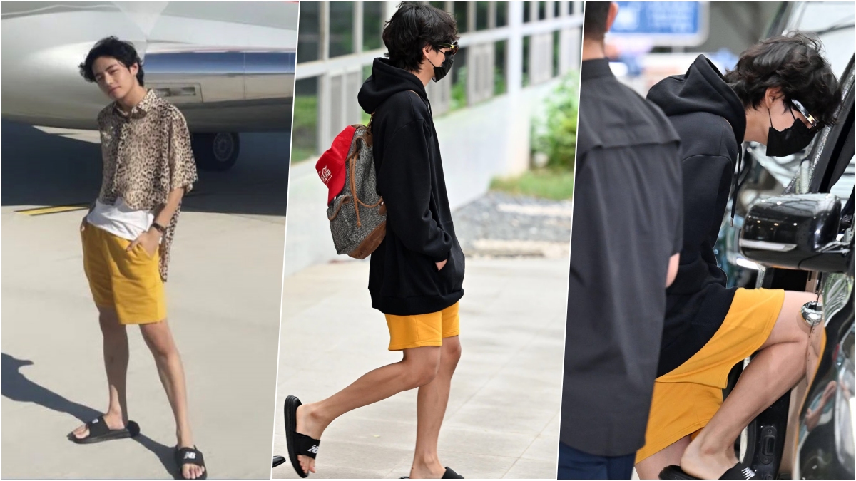 BTS V Kim Taehyung Airport fashion #v - BTS Kim Taehyung