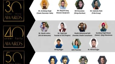 Business News | Blindwink Announces Winners for Under 30, Under 40 and Under 50 Awards - 2022