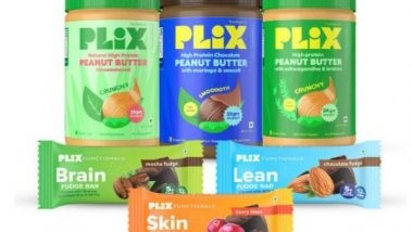 Business News | Leading D2C Plant-based Brand, Plix Launches India's First Ever Plant-based, Sustainable, Clean Range of Snackable Functional Foods