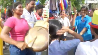 Tamil Nadu: People Dance to Traditional Beats As They Participate in Chennai Pride Parade (Watch Video)