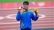 Sports News | Neeraj Chopra Breaks Own National Record with 89.30m Javelin Throw, Bags Silver Medal