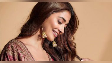 Entertainment News | Pooja Hegde Exudes Ethnic Charm in Pink Anarkali; See Photos