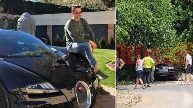 Cristiano Ronaldo's Bugatti Veyron Crashes In Spain