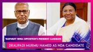 Yashwant Sinha As Opposition President Candidate, Draupadi Murmu Named By BJP As The NDA's Candidate For July 18 Contest