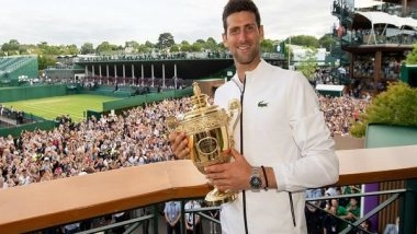 Sports News | Wimbledon 2022: Novak Djokovic Top Men's Seed in Absence of Daniil Medvedev, Alexander Zverev