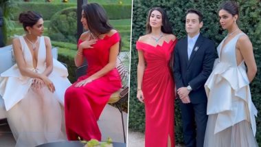 Deepika Padukone, Rami Malek and Yasmine Sabri Stylishly Pose at Event in Madrid (Watch Video)