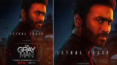 The Gray Man: Dhanush as Avik San Gets a Fiercely Intense Poster for His Netflix Film! (View Pic)