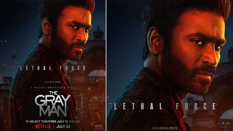 The Gray Man: Dhanush as Avik San Gets a Fiercely Intense Poster for His Netflix Film! (View Pic)