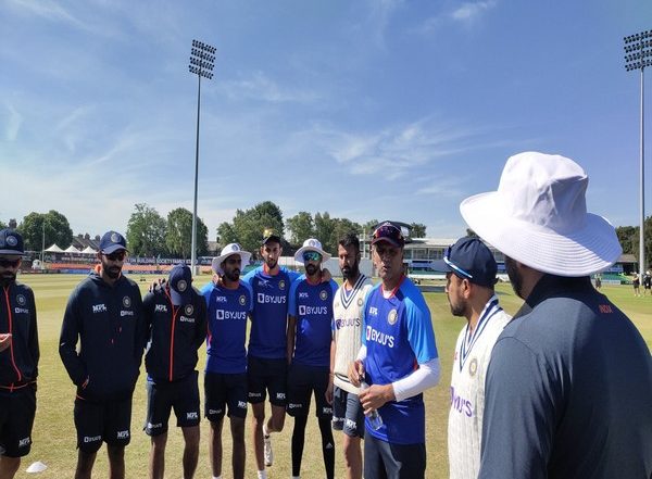 Sports News | Head Coach Rahul Dravid Joins Team India in Leicester Ahead of Fifth Test Against England