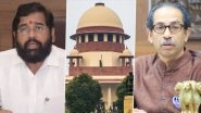 Maharashtra Political Crisis: Supreme Court Relief to Eknath Shinde Led Rebel MLAs, Extends Response Deadline to July 12