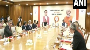 India News | Heads of Missions from 13 Countries Interact with BJP Chief JP Nadda