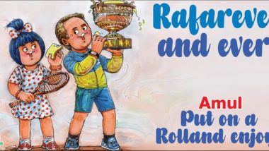Amul Comes up With Latest Topical After Rafael Nadal Wins his 14th French Open Title
