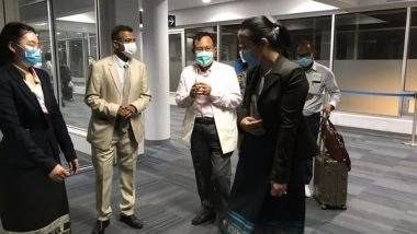 World News | MoS Rajkumar Ranjan Singh Arrives in Laos on Official Visit