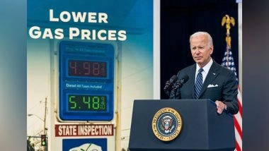 World News | Biden Calls on Congress to Suspend Gas Tax for Three Months