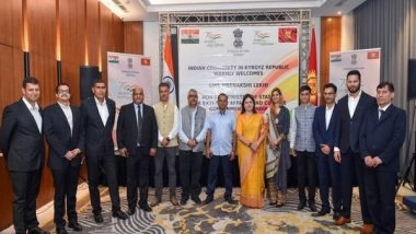 World News | MoS Meenakashi Lekhi Met with Indian Community in Bishkek During Her Kyrgyzstan Trip