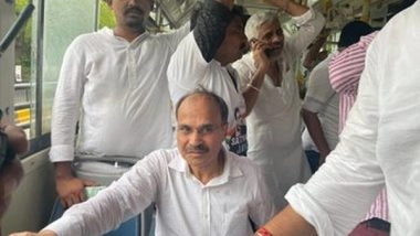 India News | Congress 'Satyagrah' March: Adhir Ranjan Chowdhury Alleges Manhandling by Delhi Police Personnel