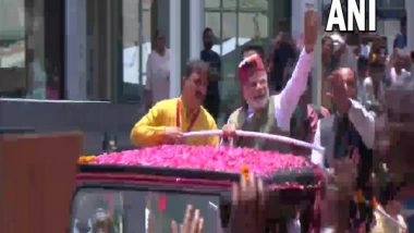 India News | Tibetan Artists Welcome PM Modi with Tashi Shopa Dance on His Arrival in Dharamshala