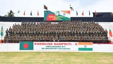 World News | India, Bangladesh 12-day Joint Military Drill SAMPRITI-X Culminates