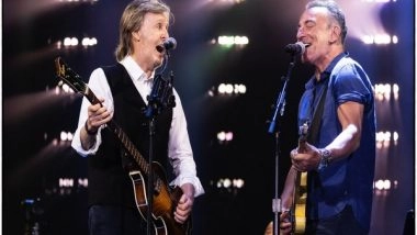 Entertainment News | Bruce Springsteen, Jon Bon Jovi and Paul McCartney Come Together at N.J. Tour Finale