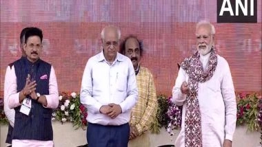 India News | PM Modi Inaugurates, Lays Foundation Stone of Projects Worth over Rs 21,000 Cr in Gujarat