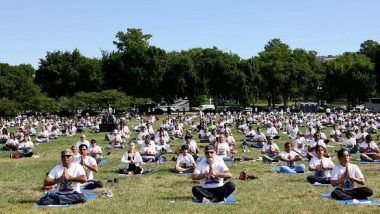International Day of Yoga 2022: Indian Embassy Organises Yoga Session in Washington DC