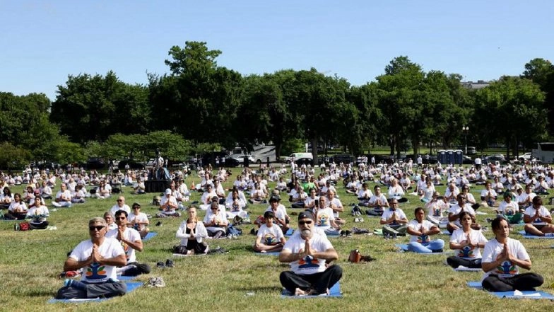 Indian Embassy Organises Yoga Session in Washington DC