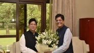 World News | Piyush Goyal Meets Bangladeshi FM, Discusses Ways to Boost Trade, Investment Ties